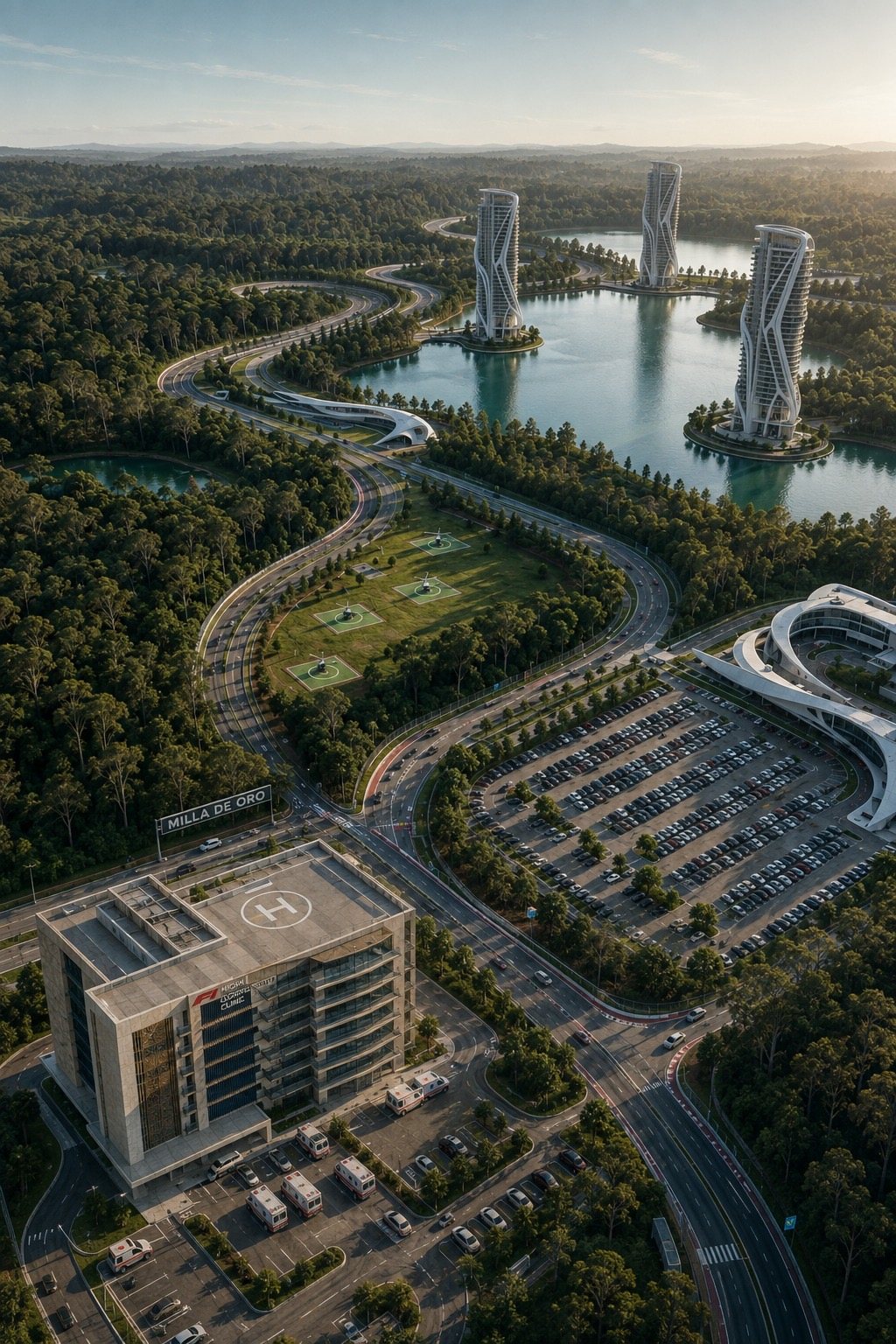 Milla de Oro — masterplan, visualización conceptual