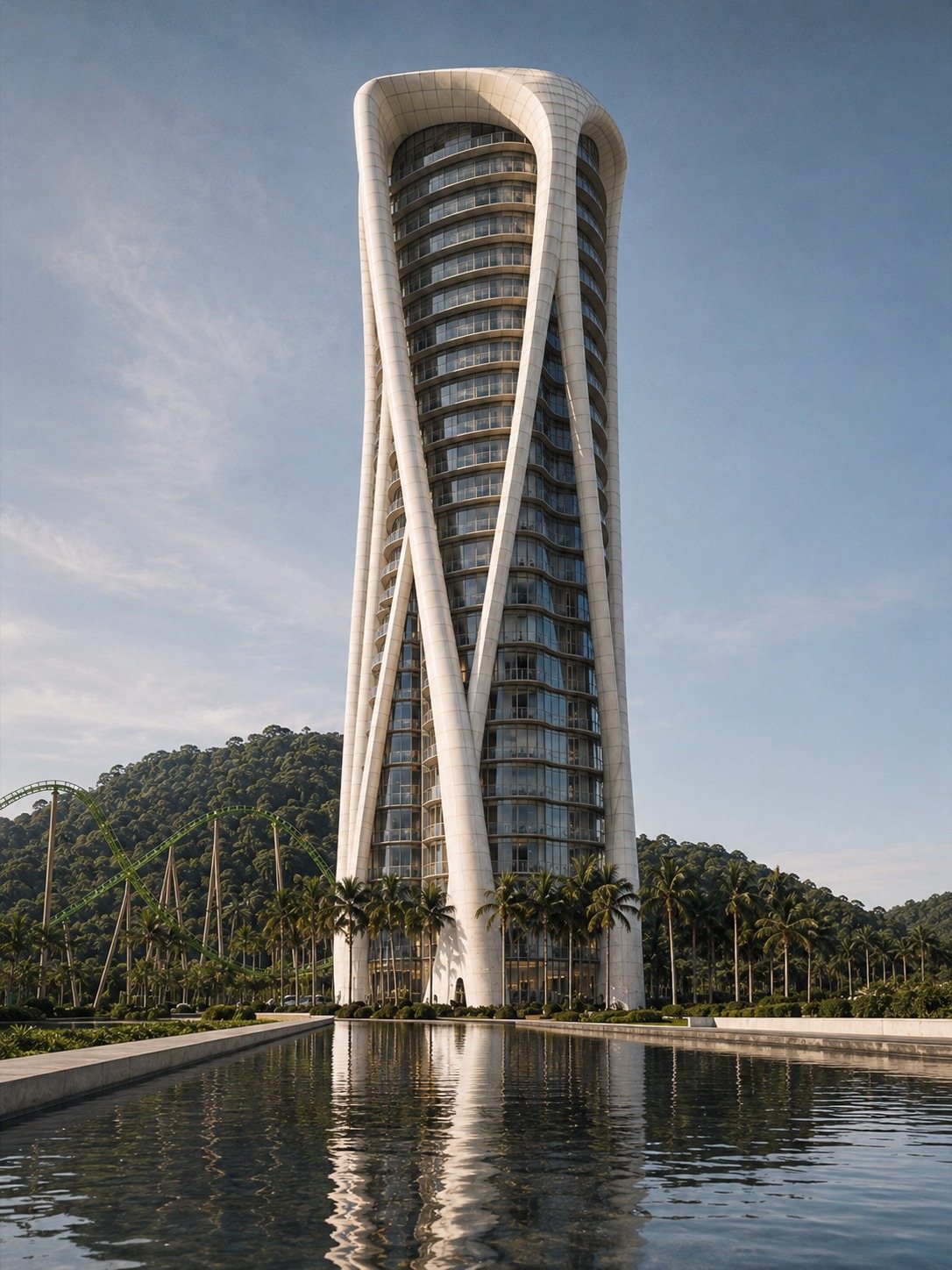 Torre Residencial de Lujo — visualización conceptual